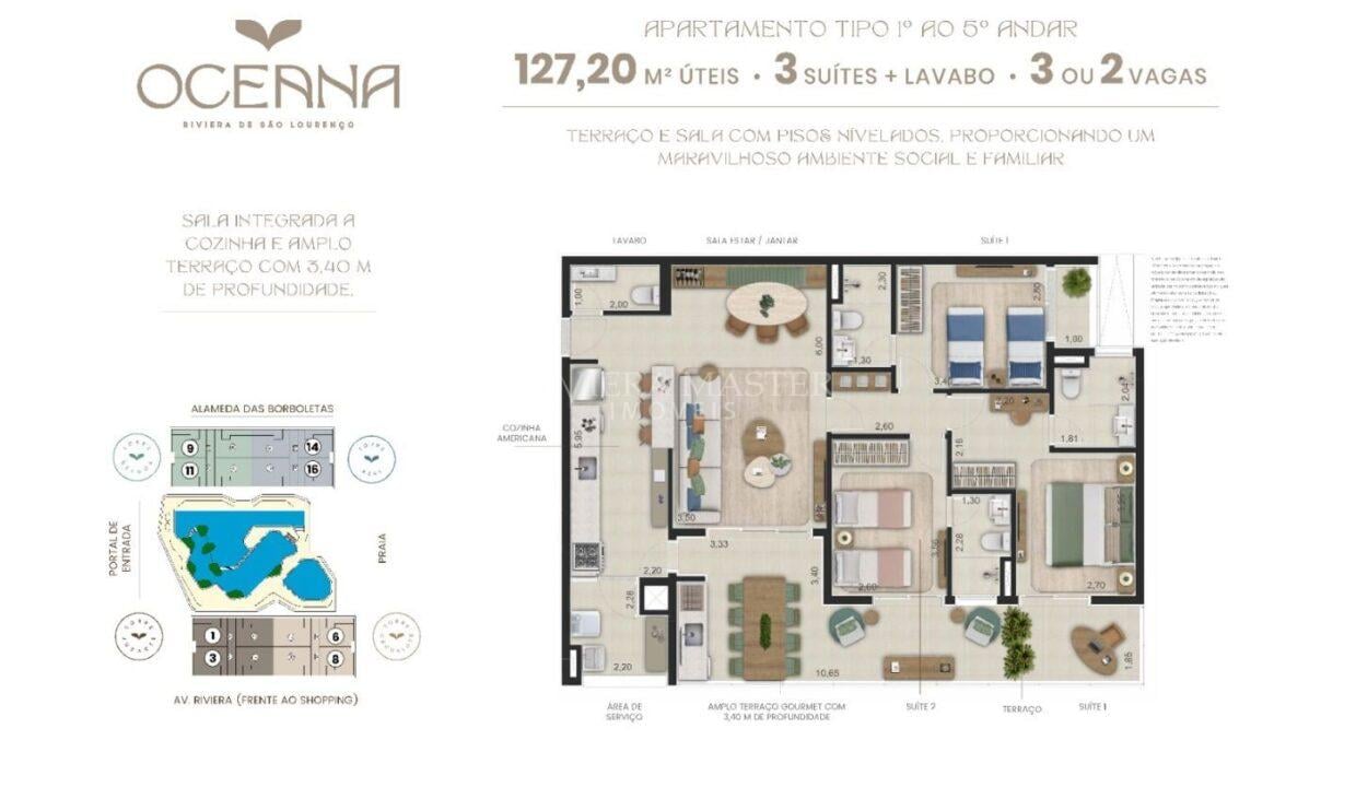 Apartamento Venda Riviera de São Lourenço - Imobiliária na Riviera - Imóveis a Venda na Riviera de São Lourenço - AP8059