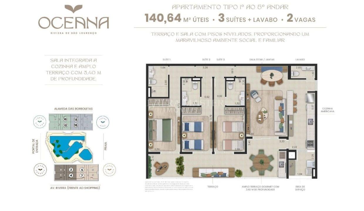 Apartamento Venda Riviera de São Lourenço - Imobiliária na Riviera - Imóveis a Venda na Riviera de São Lourenço - AP8059
