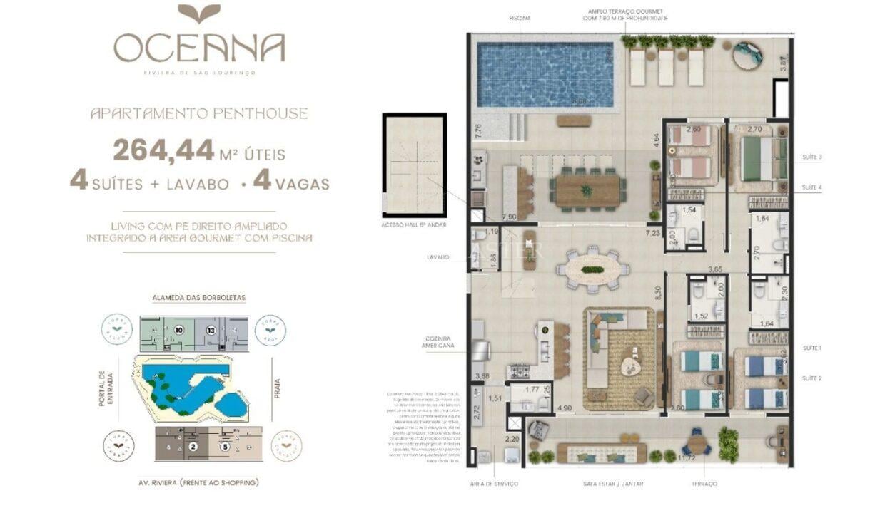 Apartamento Venda Riviera de São Lourenço - Imobiliária na Riviera - Imóveis a Venda na Riviera de São Lourenço - AP8059