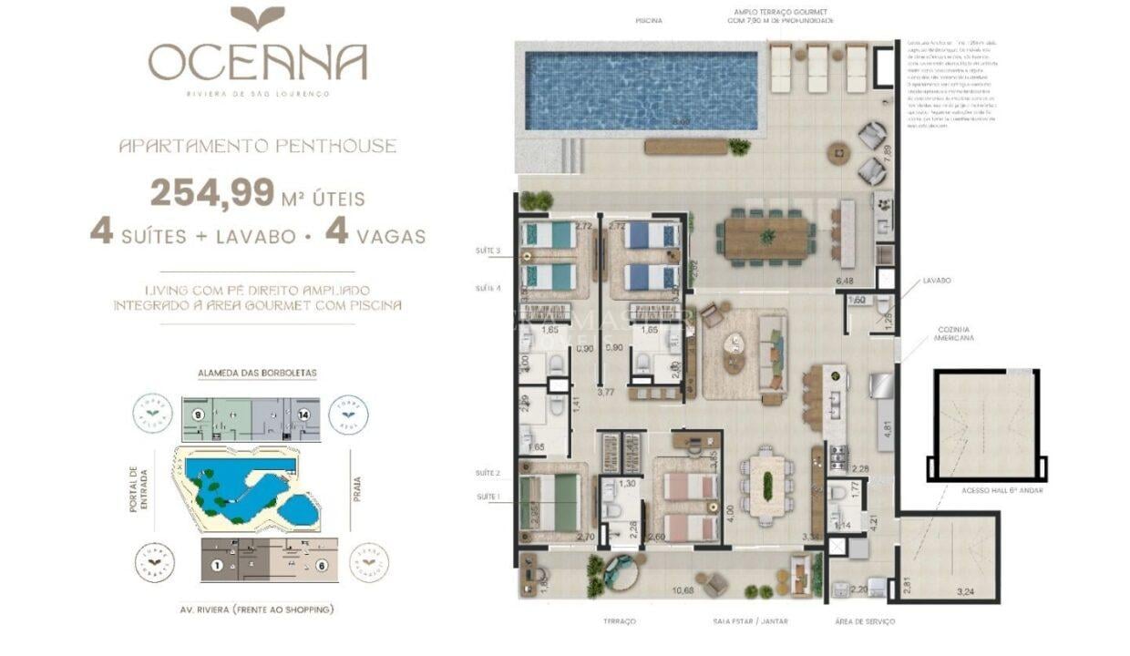 Apartamento Venda Riviera de São Lourenço - Imobiliária na Riviera - Imóveis a Venda na Riviera de São Lourenço - AP8059