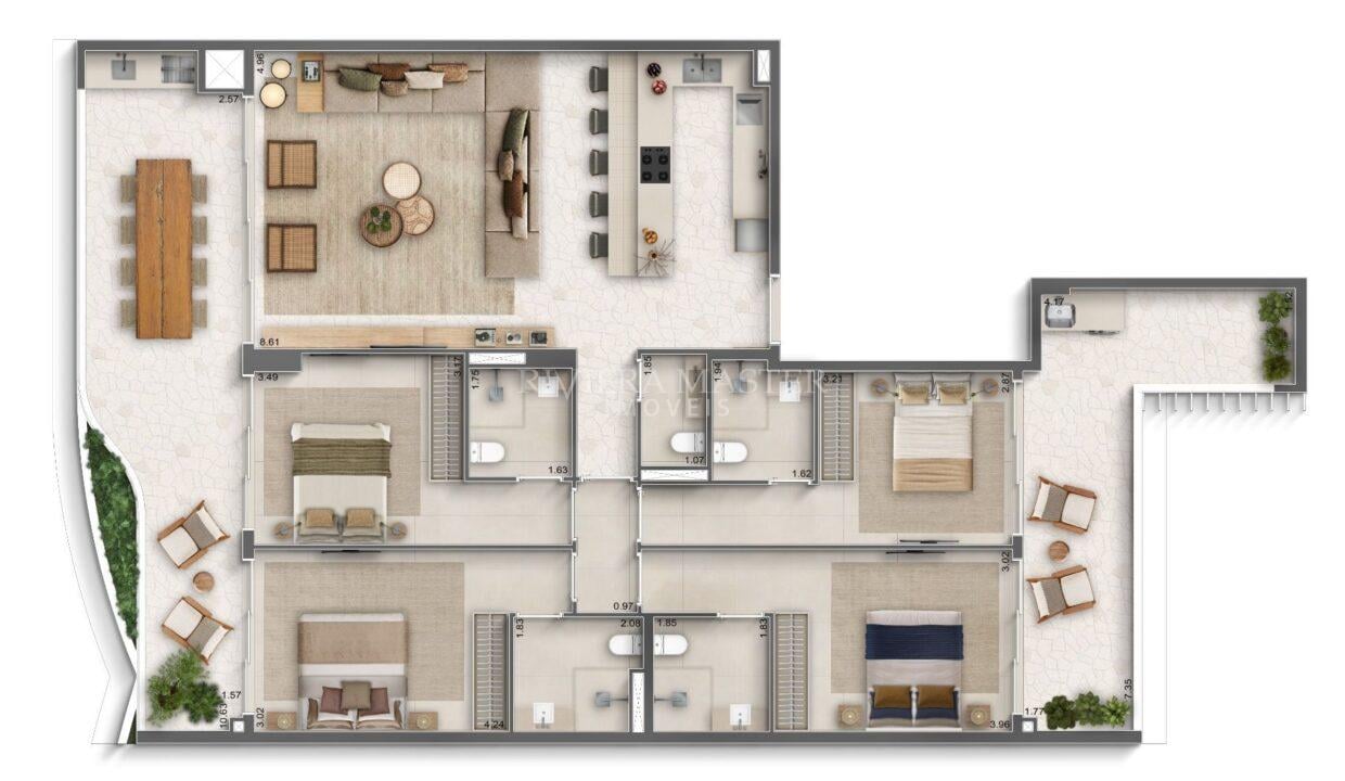 Apartamento Venda Riviera de São Lourenço - Imobiliária na Riviera - Imóveis a Venda na Riviera de São Lourenço - CO0402